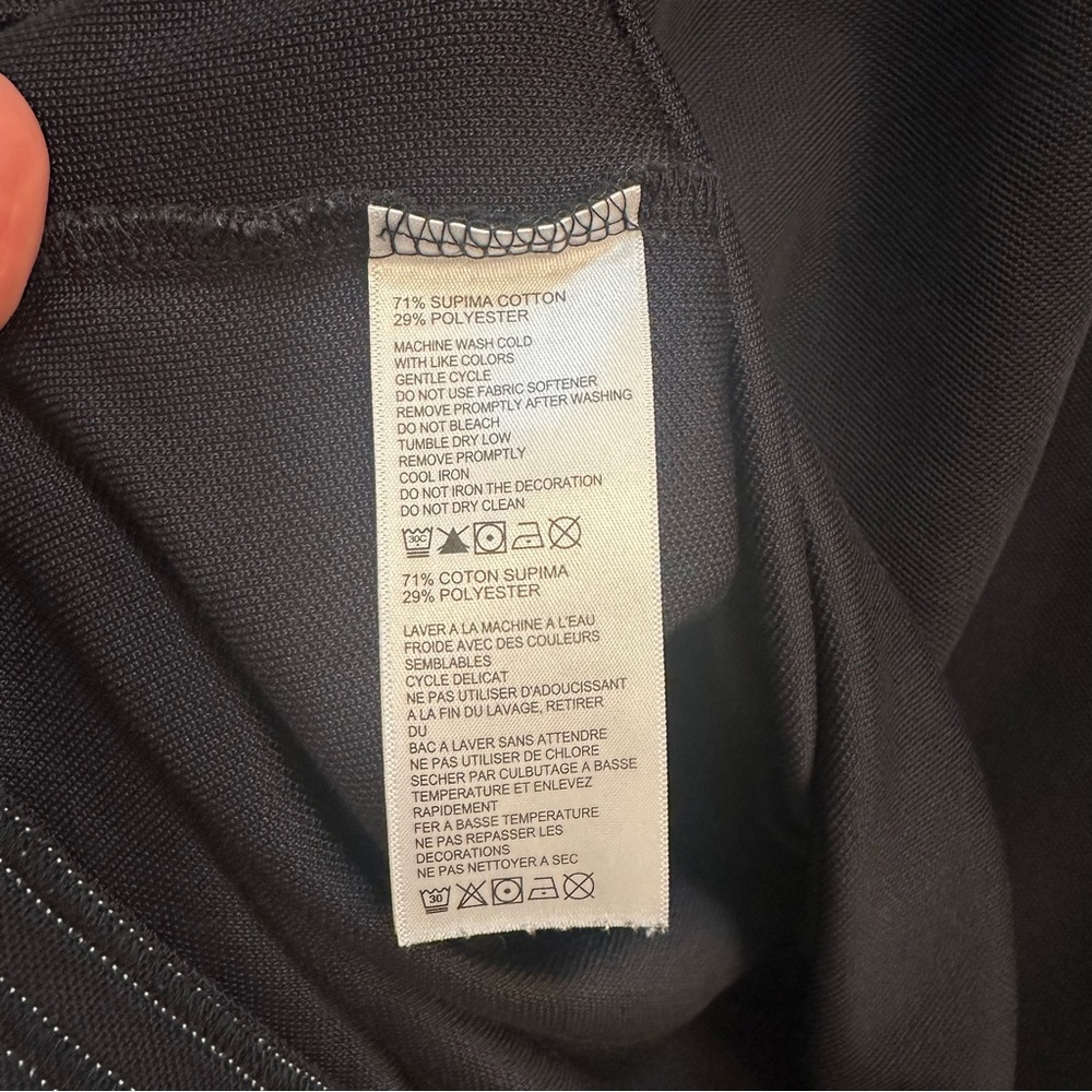 Tommy Bahama IslandZone Black Quarter Zip Pullover Supima Cotton XL Longsleeve - Picture 7 of 15